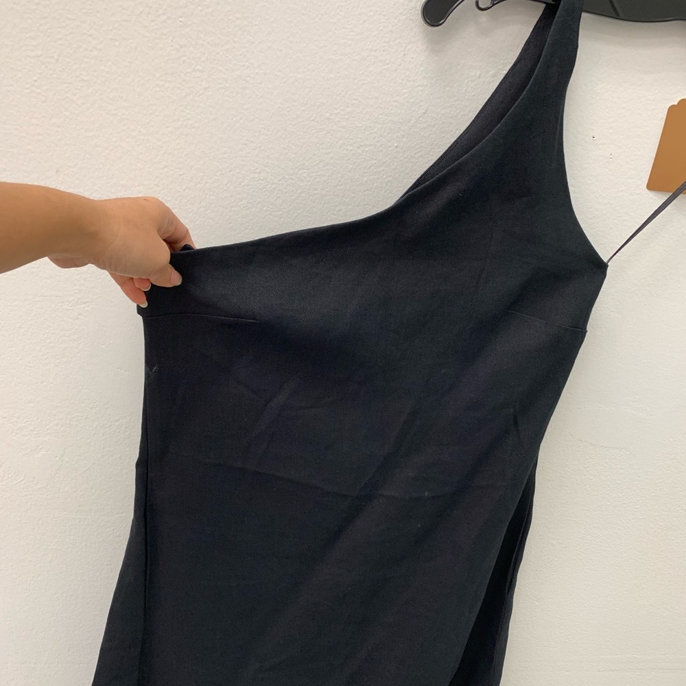 Chloe one shoulder black dress